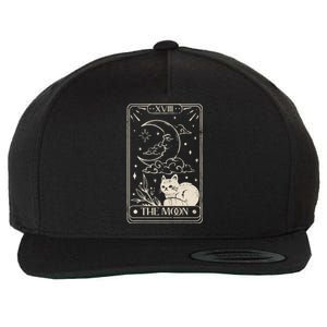 Moon Tarot Oversized Mystical Wool Snapback Cap