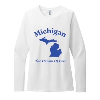 Michigan The Origin Of Evil Womens CVC Long Sleeve Shirt