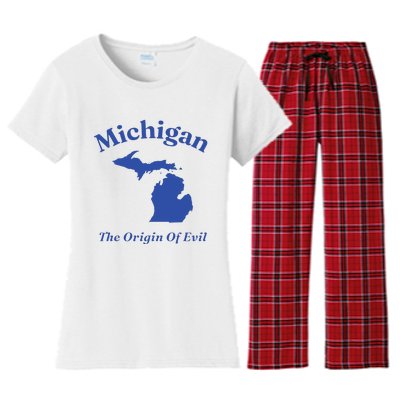 Michigan The Origin Of Evil Women's Flannel Pajama Set