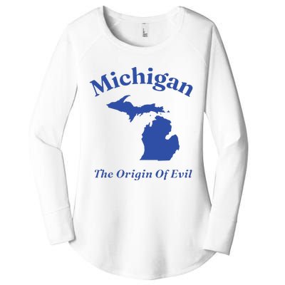 Michigan The Origin Of Evil Women's Perfect Tri Tunic Long Sleeve Shirt