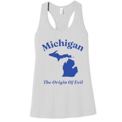 Michigan The Origin Of Evil Women's Racerback Tank