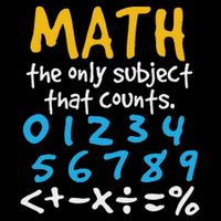 Math The Only Subject That Counts Mathematics Funny Tall T-Shirt