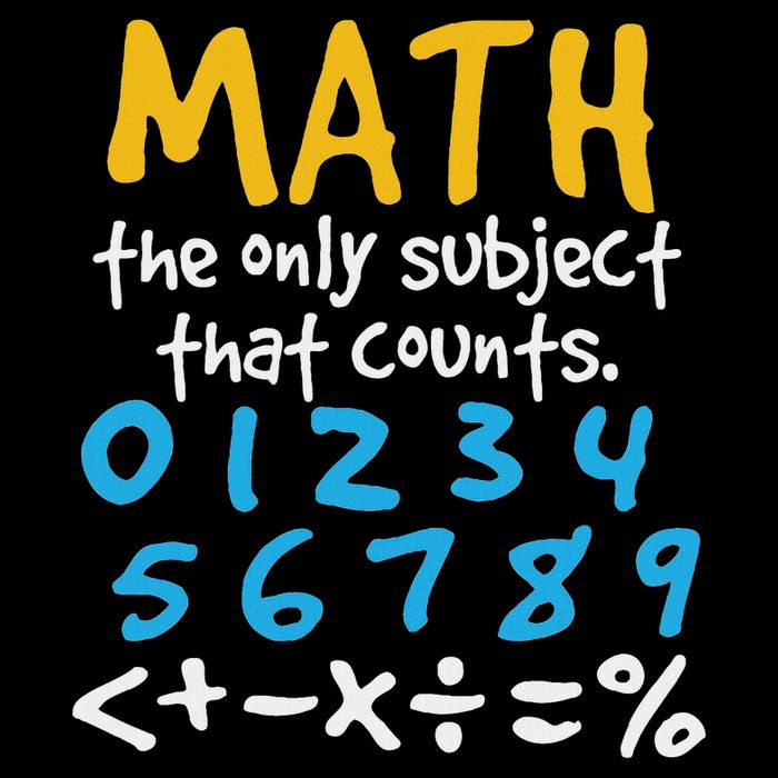 Math The Only Subject That Counts Mathematics Funny Tall T-Shirt