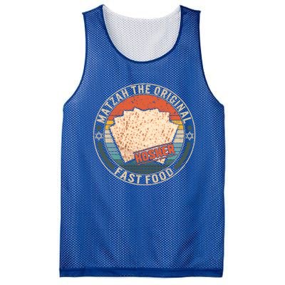 Matzah The Original Fast Food Kosher Jewish Seder Passover Great Gift Mesh Reversible Basketball Jersey Tank