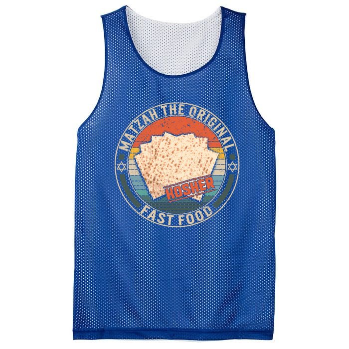 Matzah The Original Fast Food Kosher Jewish Seder Passover Great Gift Mesh Reversible Basketball Jersey Tank