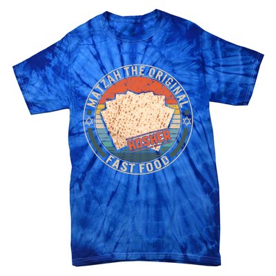 Matzah The Original Fast Food Kosher Jewish Seder Passover Great Gift Tie-Dye T-Shirt