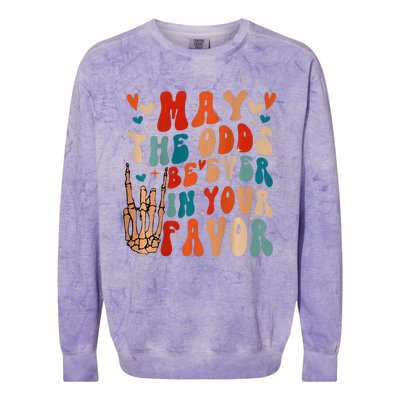 May The Odds Ratios Be Ever In Your Favor Colorblast Crewneck Sweatshirt