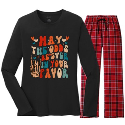 May The Odds Ratios Be Ever In Your Favor Women's Long Sleeve Flannel Pajama Set 