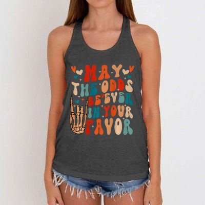 May The Odds Ratios Be Ever In Your Favor Women's Knotted Racerback Tank