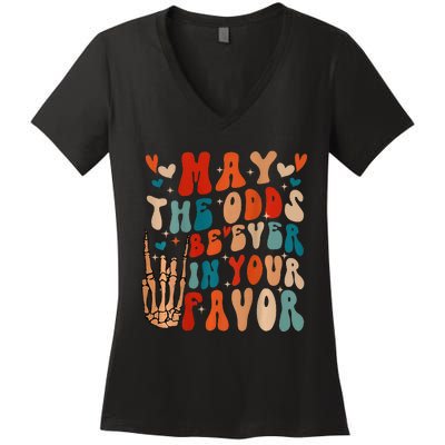 May The Odds Ratios Be Ever In Your Favor Women's V-Neck T-Shirt