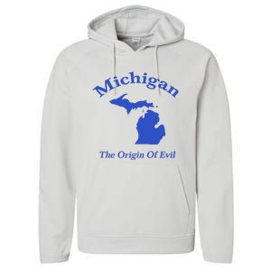 Michigan The Origin Of Evil Performance Fleece Hoodie