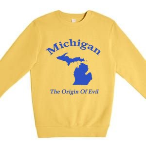 Michigan The Origin Of Evil Premium Crewneck Sweatshirt