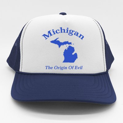 Michigan The Origin Of Evil Trucker Hat