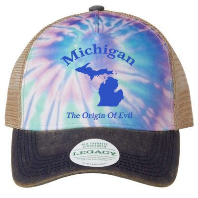 Michigan The Origin Of Evil Legacy Tie Dye Trucker Hat