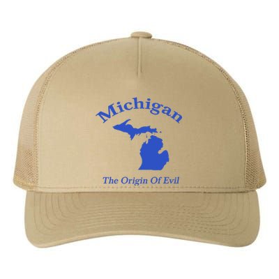 Michigan The Origin Of Evil Yupoong Adult 5-Panel Trucker Hat