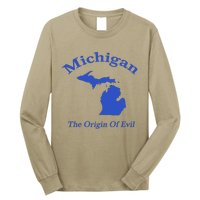 Michigan The Origin Of Evil Long Sleeve Shirt