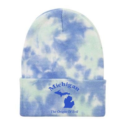 Michigan The Origin Of Evil Tie Dye 12in Knit Beanie