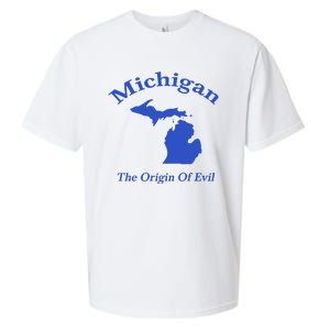 Michigan The Origin Of Evil Sueded Cloud Jersey T-Shirt