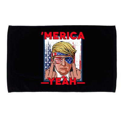 Merica Trump Outfits Don Drunk Donald Drunk 4th Of July Funny Gift Microfiber Hand Towel