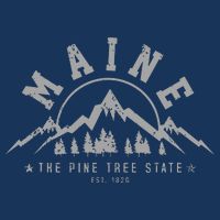 Maine The Pine Tree State Est 1820 Vintage Mountains Gift T-Shirt