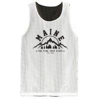 Maine The Pine Tree State Est 1820 Vintage Mountains Gift Mesh Reversible Basketball Jersey Tank