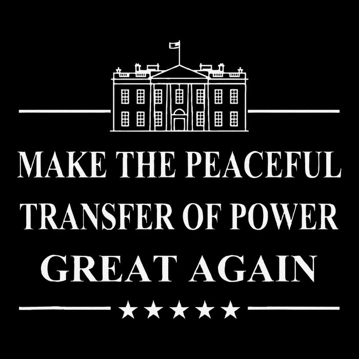 Make The Peaceful Transfer Of Power Great Again Drawstring Bag
