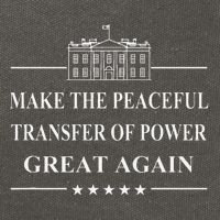 Make The Peaceful Transfer Of Power Great Again Cotton Canvas Backpack