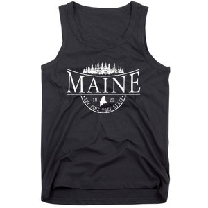 Maine The Pine Tree State Tank Top