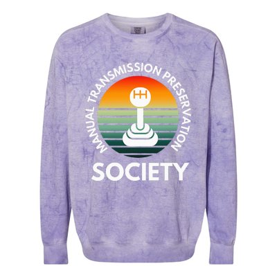 Manual Transmission Preservation Society Gearbox Mechanical Colorblast Crewneck Sweatshirt