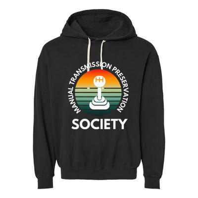 Manual Transmission Preservation Society Gearbox Mechanical Garment-Dyed Fleece Hoodie