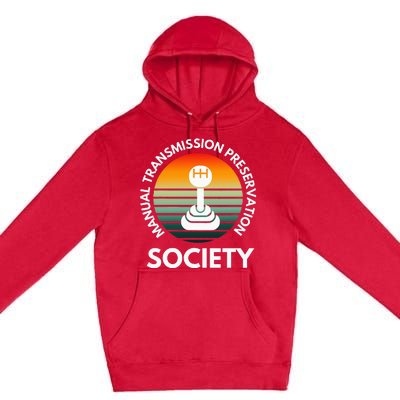 Manual Transmission Preservation Society Gearbox Mechanical Premium Pullover Hoodie