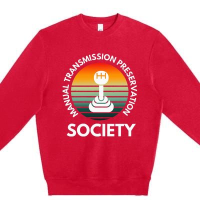 Manual Transmission Preservation Society Gearbox Mechanical Premium Crewneck Sweatshirt