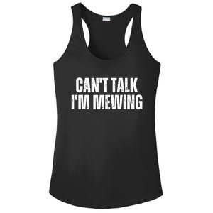 Mewing Tongue Posture Trainer CanT Talk IM Mewing Ladies PosiCharge Competitor Racerback Tank