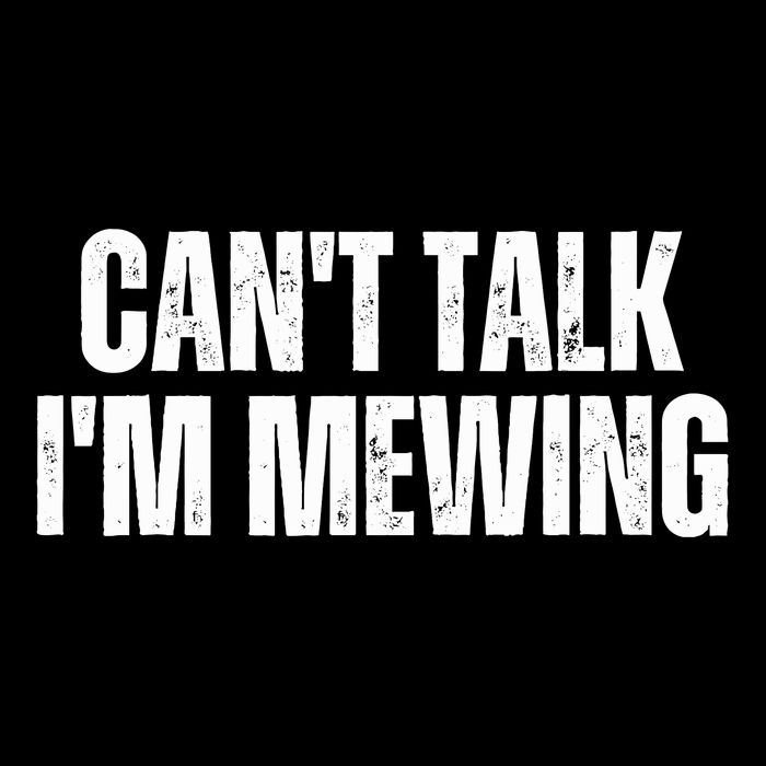 Mewing Tongue Posture Trainer CanT Talk IM Mewing Wool Snapback Cap