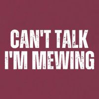 Mewing Tongue Posture Trainer CanT Talk IM Mewing 16oz Travel Tumbler