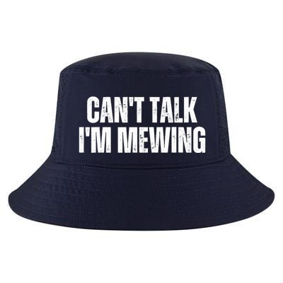 Mewing Tongue Posture Trainer CanT Talk IM Mewing Cool Comfort Performance Bucket Hat