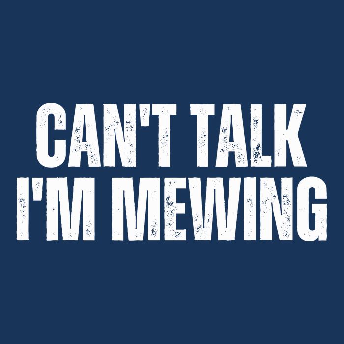 Mewing Tongue Posture Trainer CanT Talk IM Mewing Cool Comfort Performance Bucket Hat