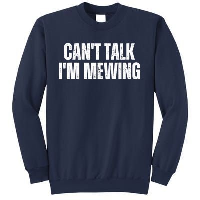 Mewing Tongue Posture Trainer CanT Talk IM Mewing Sweatshirt