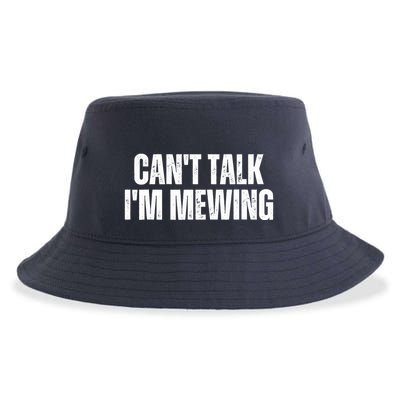 Mewing Tongue Posture Trainer CanT Talk IM Mewing Sustainable Bucket Hat