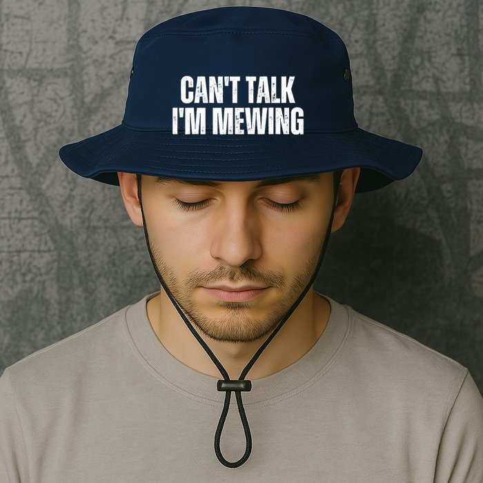 Mewing Tongue Posture Trainer CanT Talk IM Mewing Bucket Hat