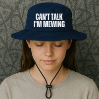 Mewing Tongue Posture Trainer CanT Talk IM Mewing Bucket Hat