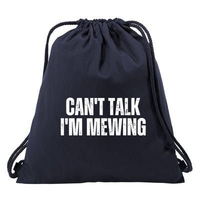 Mewing Tongue Posture Trainer CanT Talk IM Mewing Drawstring Bag