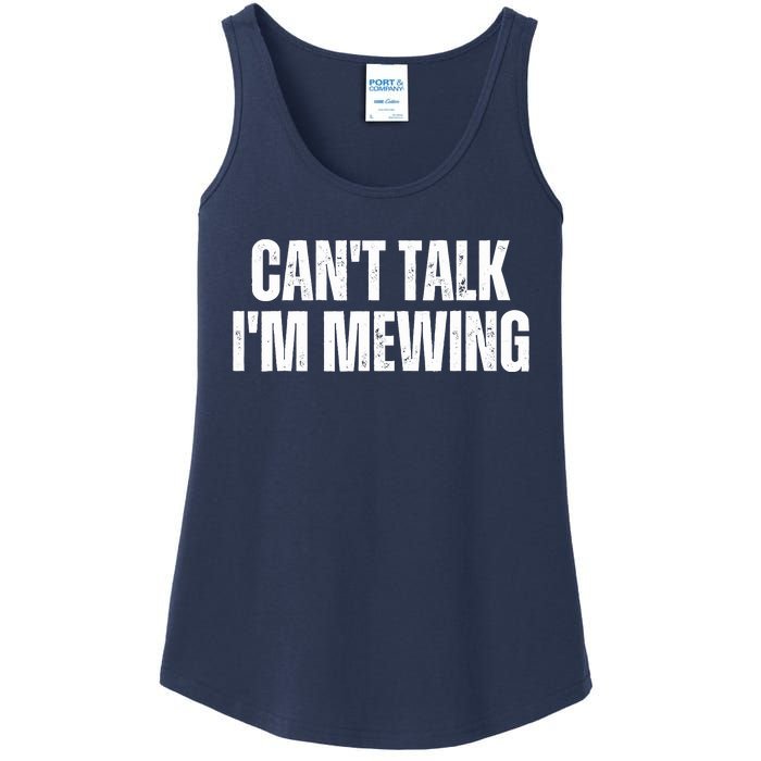 Mewing Tongue Posture Trainer CanT Talk IM Mewing Ladies Essential Tank