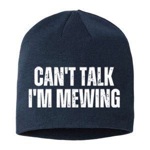 Mewing Tongue Posture Trainer CanT Talk IM Mewing Sustainable Beanie