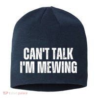 Mewing Tongue Posture Trainer CanT Talk IM Mewing Sustainable Beanie