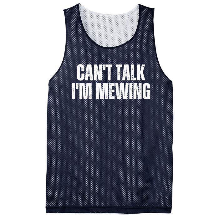 Mewing Tongue Posture Trainer CanT Talk IM Mewing Mesh Reversible Basketball Jersey Tank