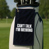 Mewing Tongue Posture Trainer CanT Talk IM Mewing Golf Towel