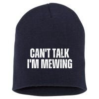 Mewing Tongue Posture Trainer CanT Talk IM Mewing Short Acrylic Beanie