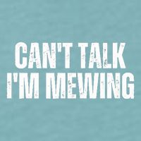 Mewing Tongue Posture Trainer CanT Talk IM Mewing Sueded Cloud Jersey T-Shirt