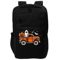 Monster Truck Pumpkin Ghost Halloween Gift Impact Tech Backpack